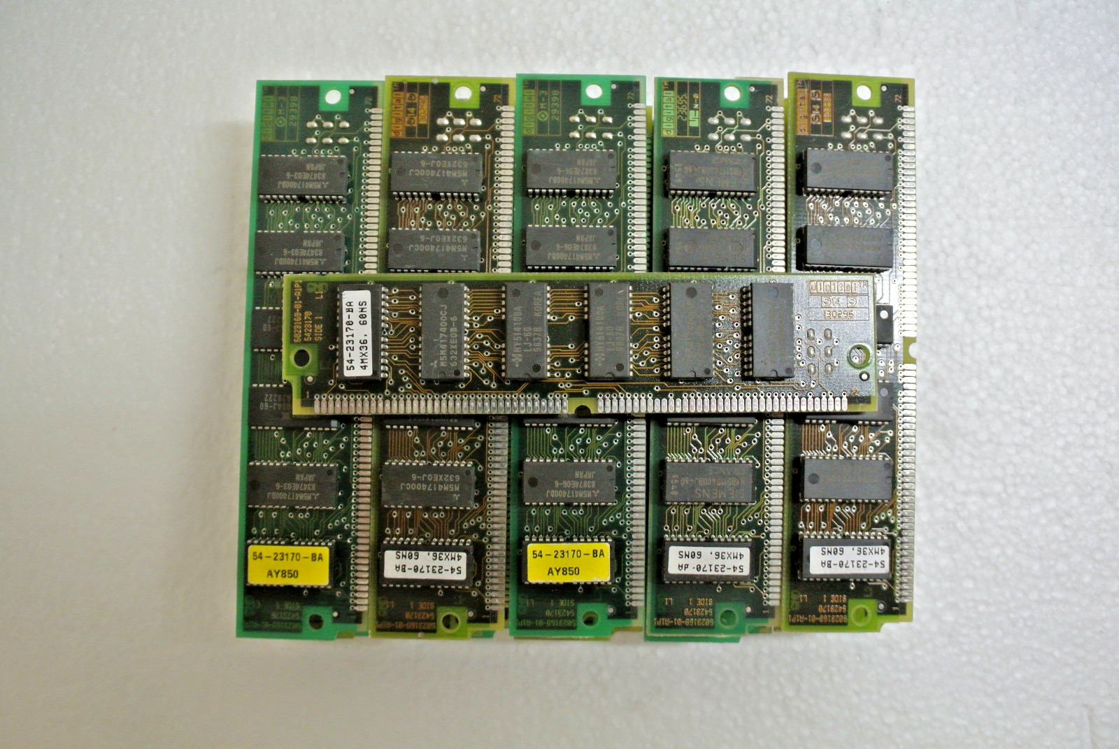 DEC 54-23170-BA 16MB 4Mx36 72PIN MEM SIMM 60NS Vintage Memory LOT OF 16