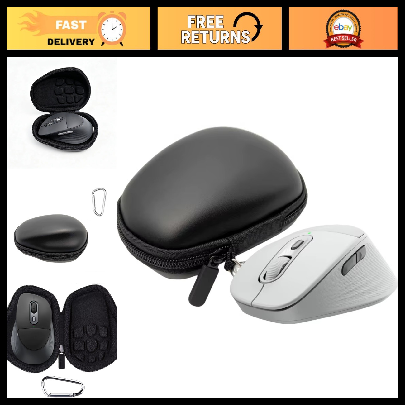 Portable Hard Case Storage Bag for Wireless Gaming Mouse Accessories - M850L Com