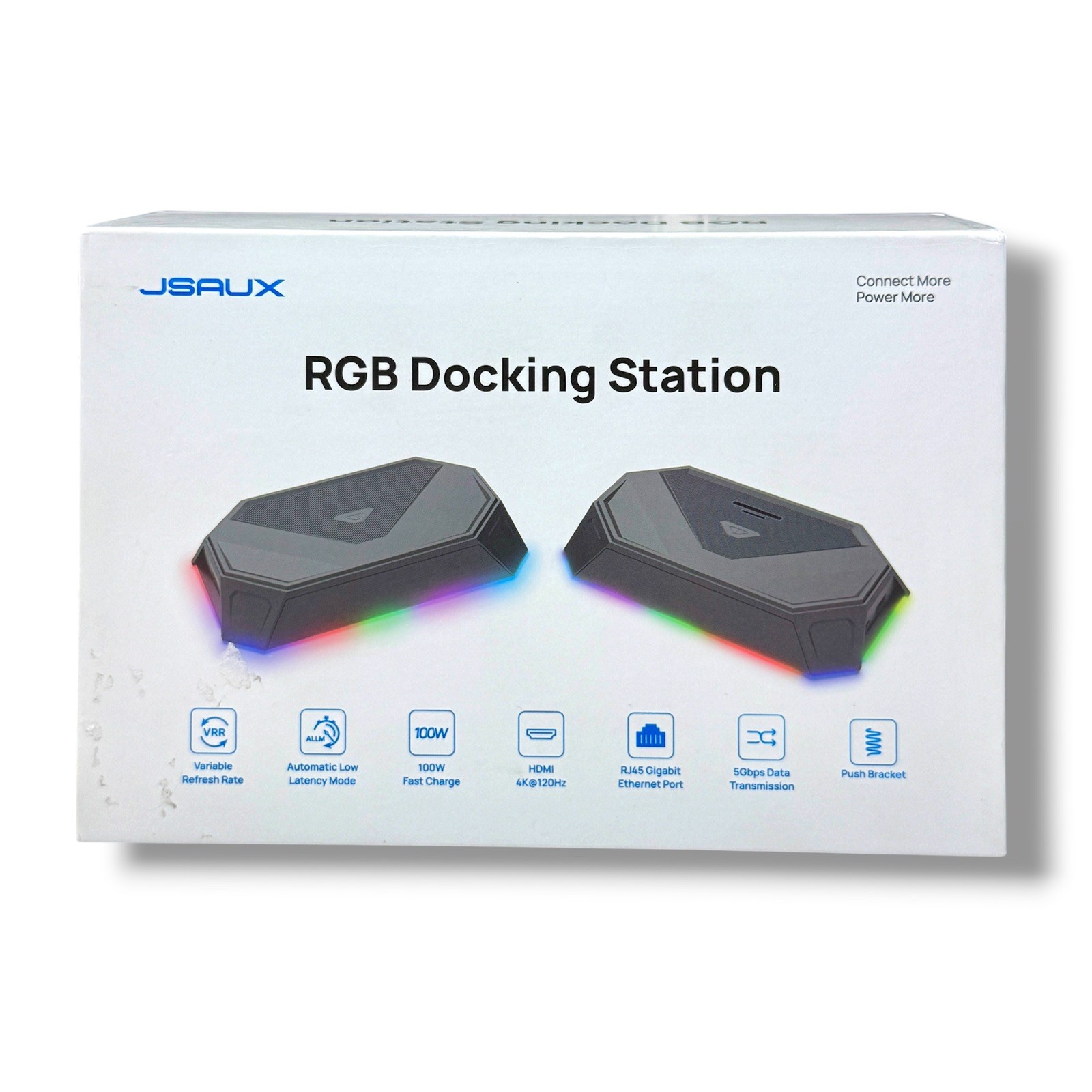 JSAUX RGB Docking Station Steam Deck OLED ROG Ally 12-in-1 USB-C 4K120Hz HB1201S