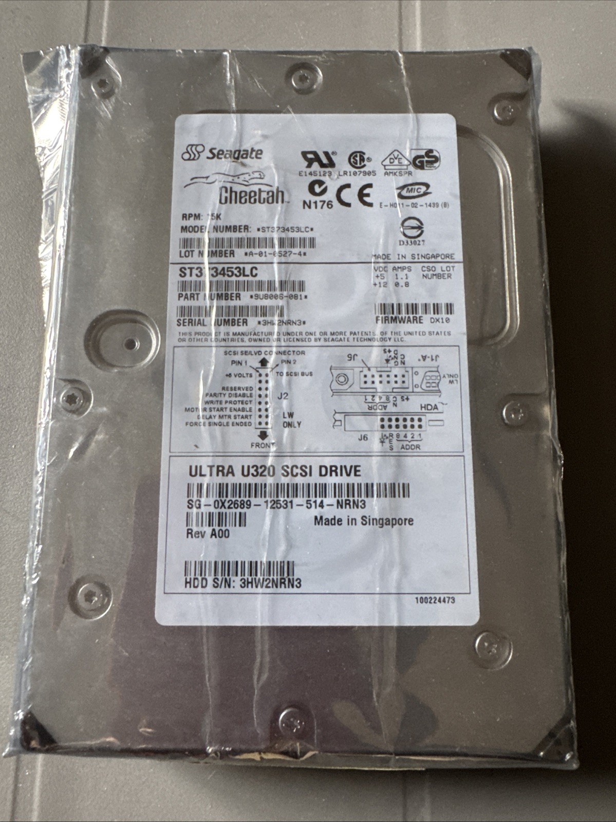 Seagate Cheetah 15K.3 73GB Ultra320 SCSI Hard Drive ST373453LC | Brand New