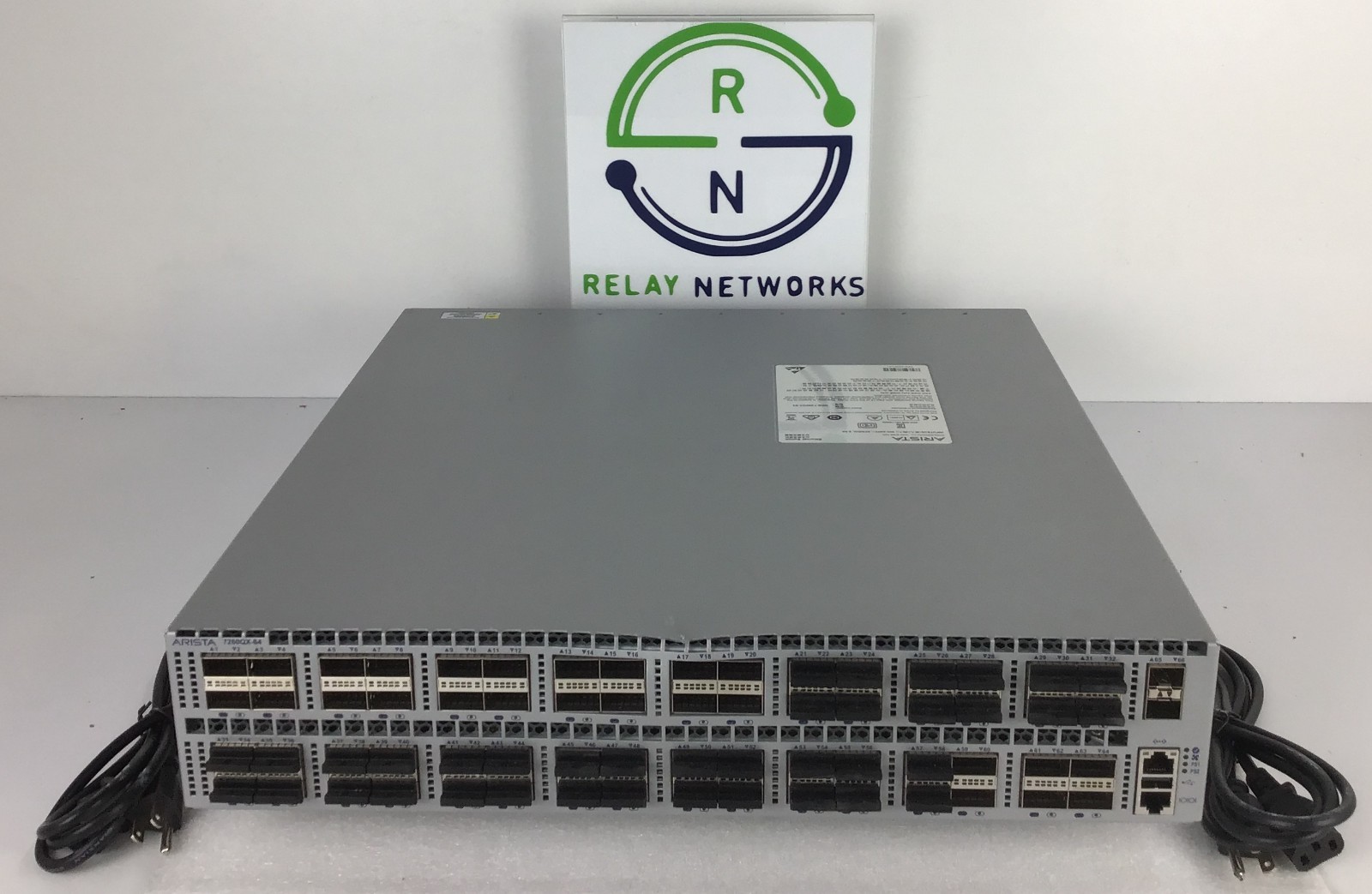 Arista DCS-7260QX-64-F  64x 40GbE QSFP+, 2x SFP+ Switch 2x PWR-1100AC-F READ