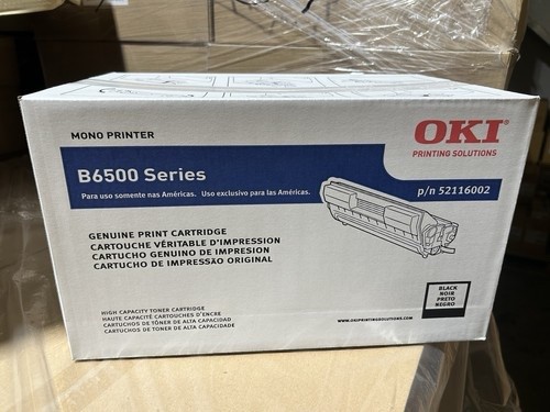 Genuine OKI 52116002 Black High Yield Toner - Factory Sealed