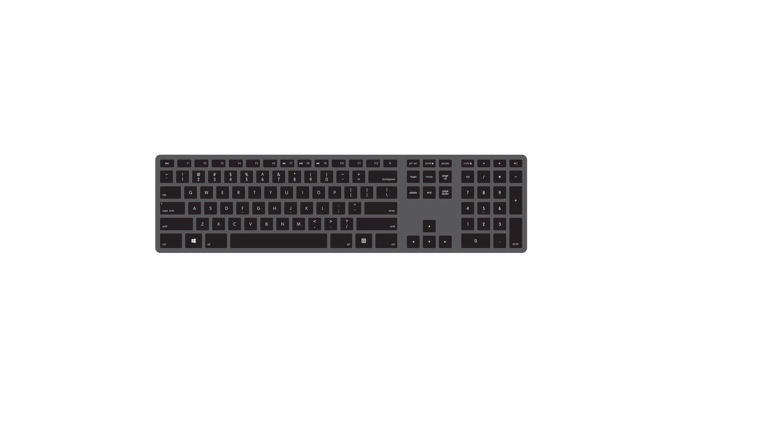 Matias RGB Backlit Wired Keyboard For PC Black FK318PCLBB