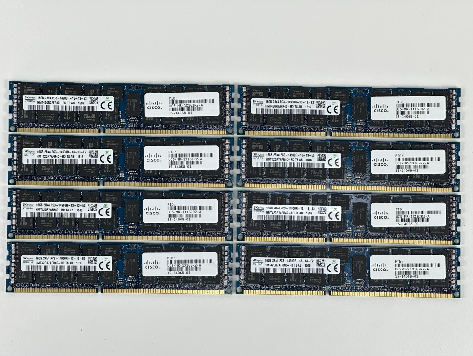 Lot of 24x Cisco Dell HP 16GB 2Rx4 PC3-14900R ECC DDR3 Server Memory RAM 384GB