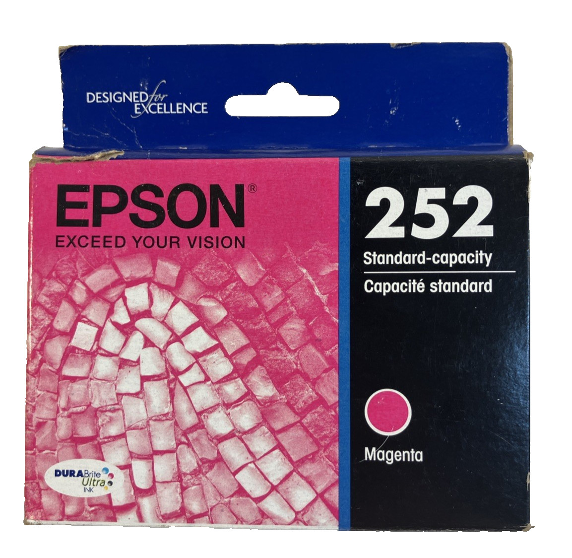 Epson OEM DURABrite Ultra 252 Ink Cartridge Magenta Inkjet Exp. 8/2022
