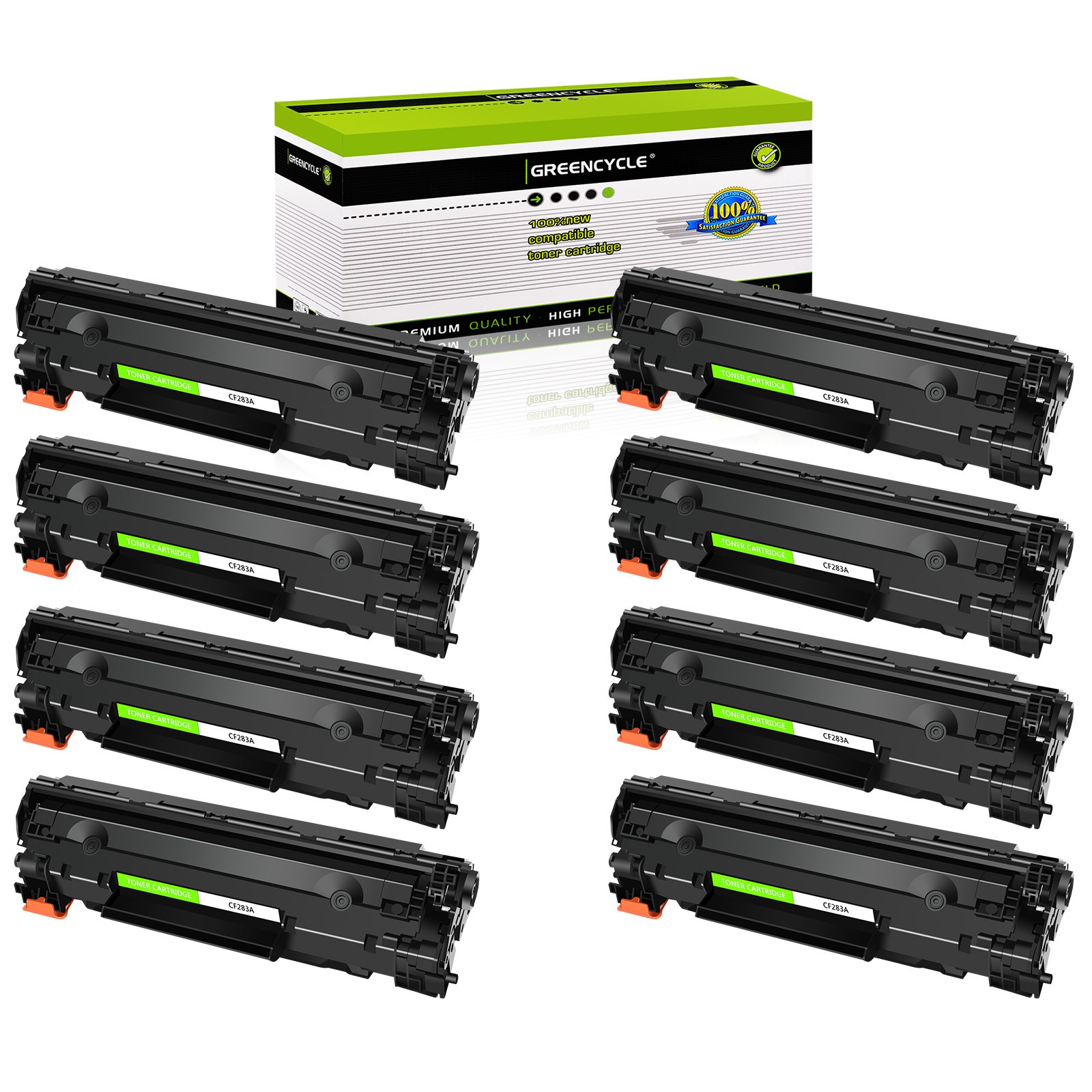 8PK CF283A 83A Laser Toner cartridge Compatible For HP LaserJet Pro MFP M127fp