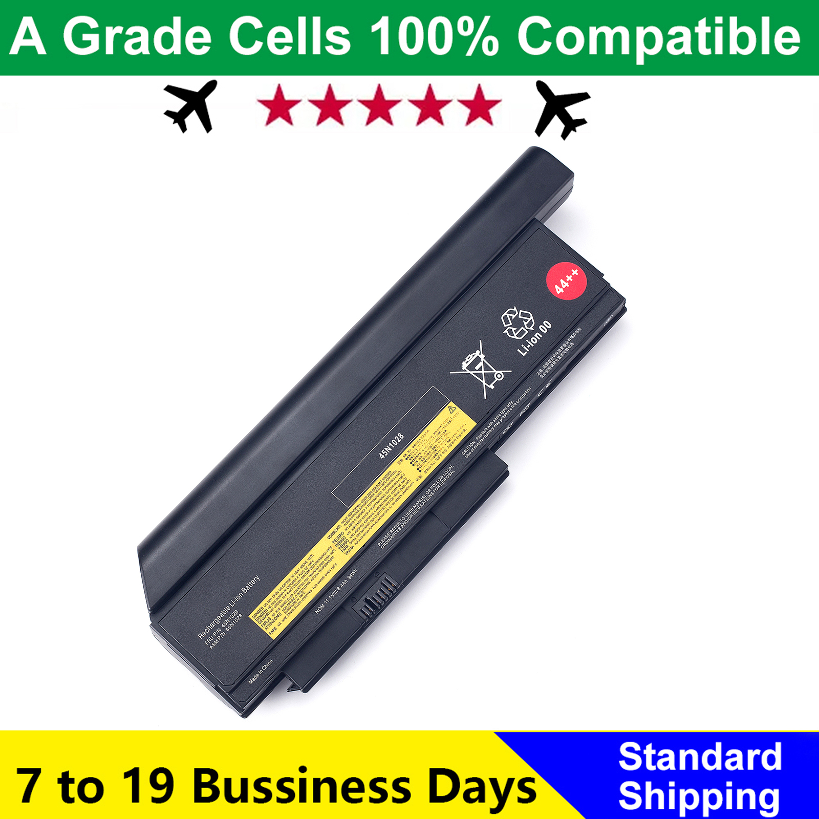 44++ 9Cell 94Wh Laptop Battery For Lenovo ThinkPad X220 X220i X230 X230i 0A36306