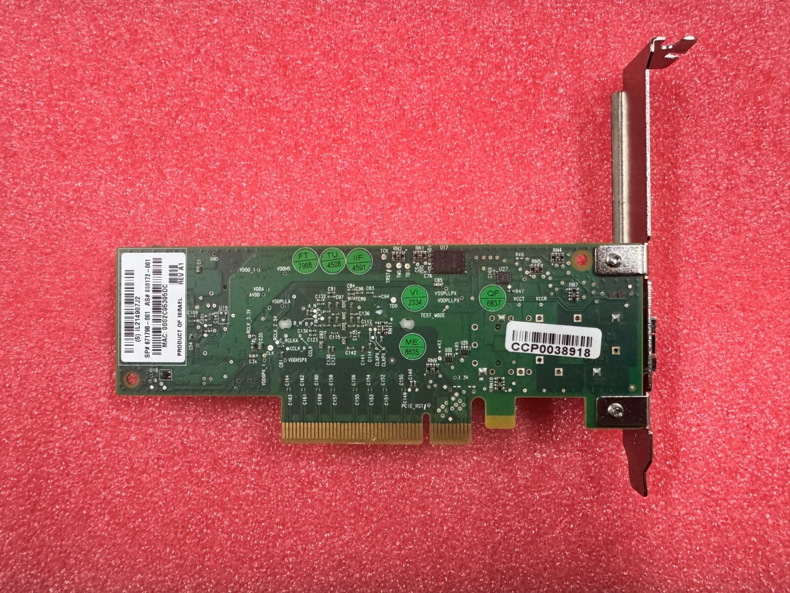 Mellanox MNPA19-XTR 10G Connectx-2 PCIe SFP+ 10GBe Network Card Made in Israel