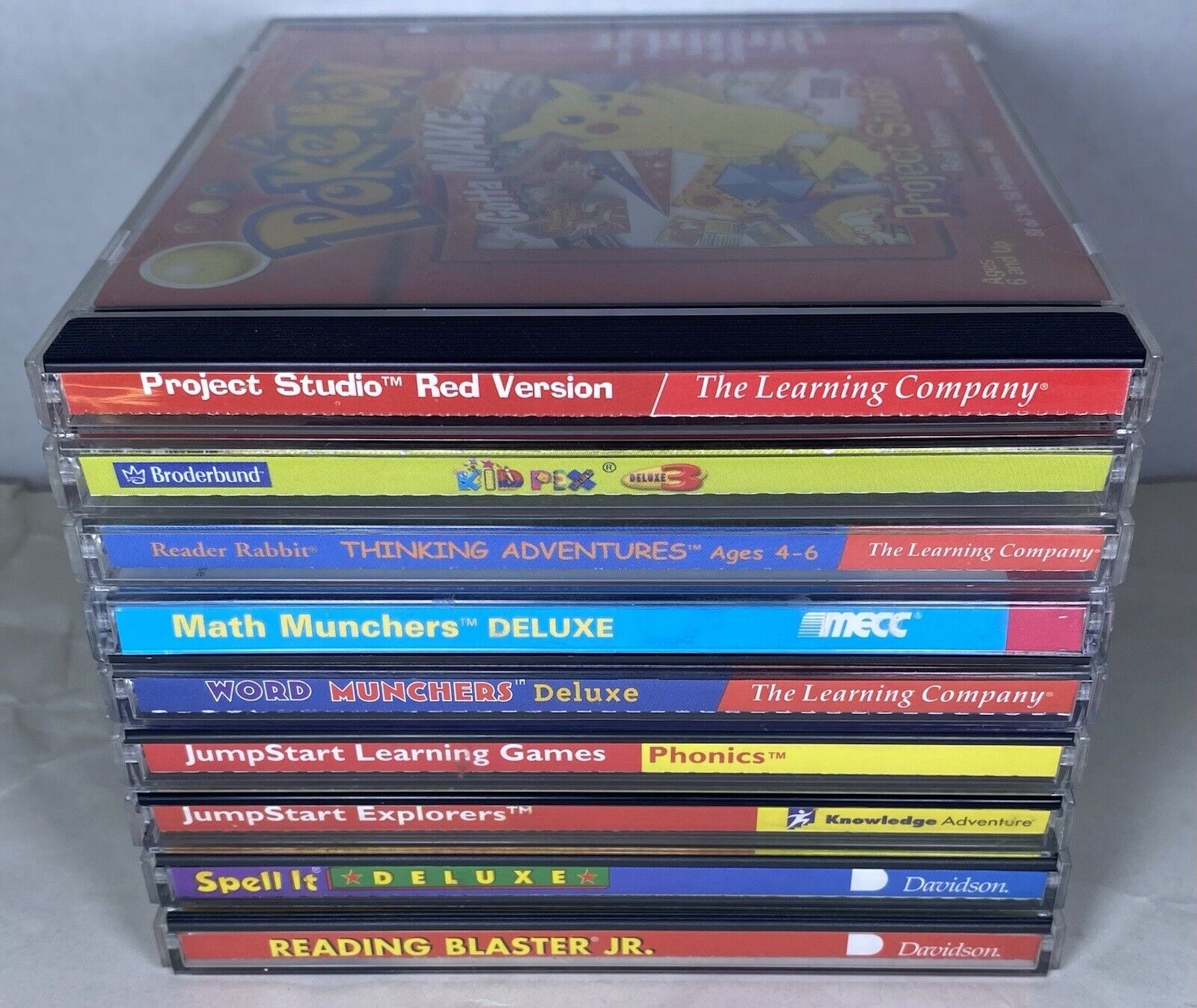 Children’s Educational Learning Games PC-CD Lot Of 9 Jump Start Phonics Math Fun