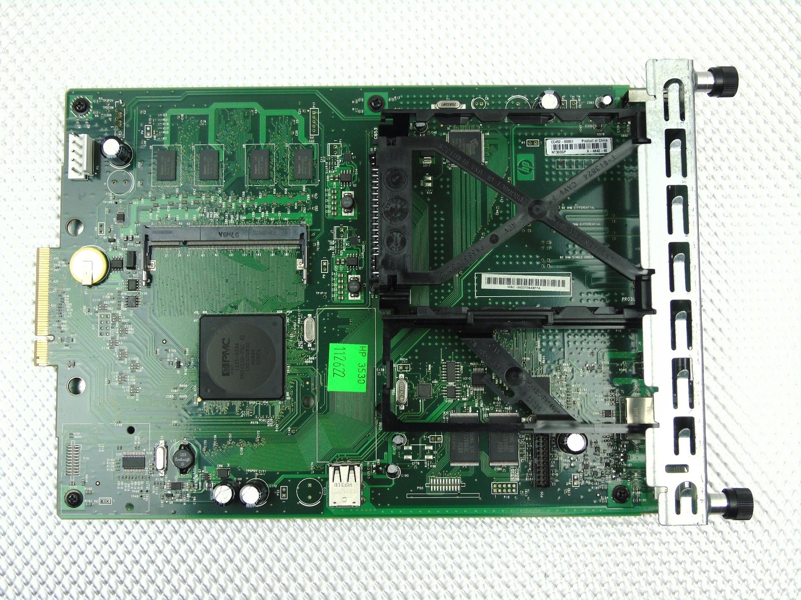 HP CM3530 CM3530fs CLJ LaserJet Printer Formatter Board CC452-60001 (See Defect)