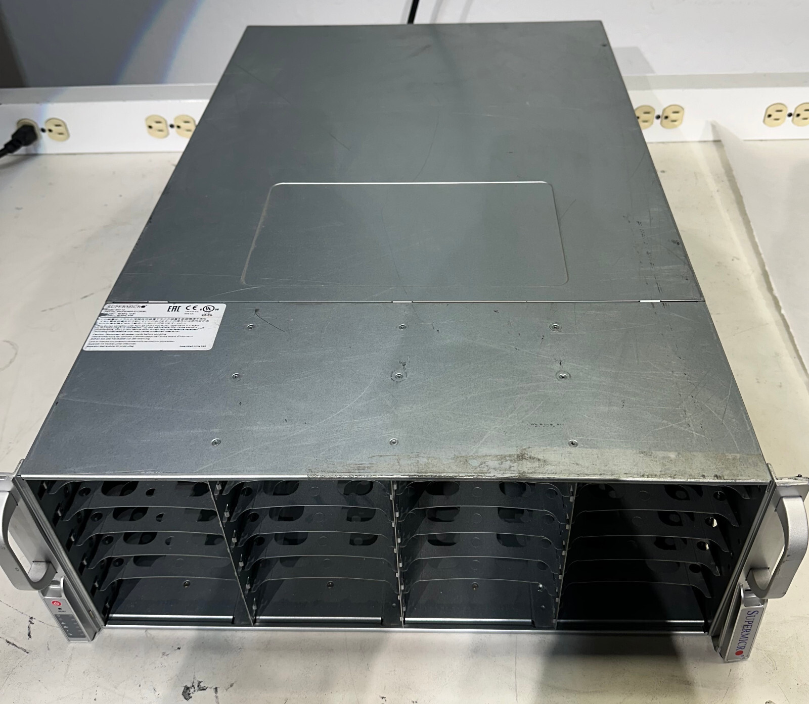Supermicro 4U 36 Bay Storage Server Xeon 24 Core 64GB SQ PSU RAILS No Caddy    A