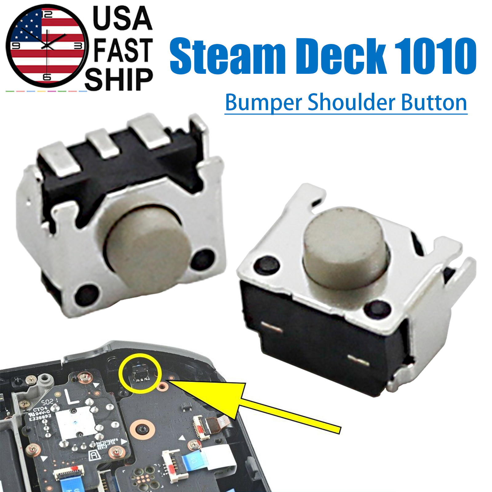 Lot L1 R1 Left Right Bumper Shoulder Trigger Button Switch For Steam Deck 1010