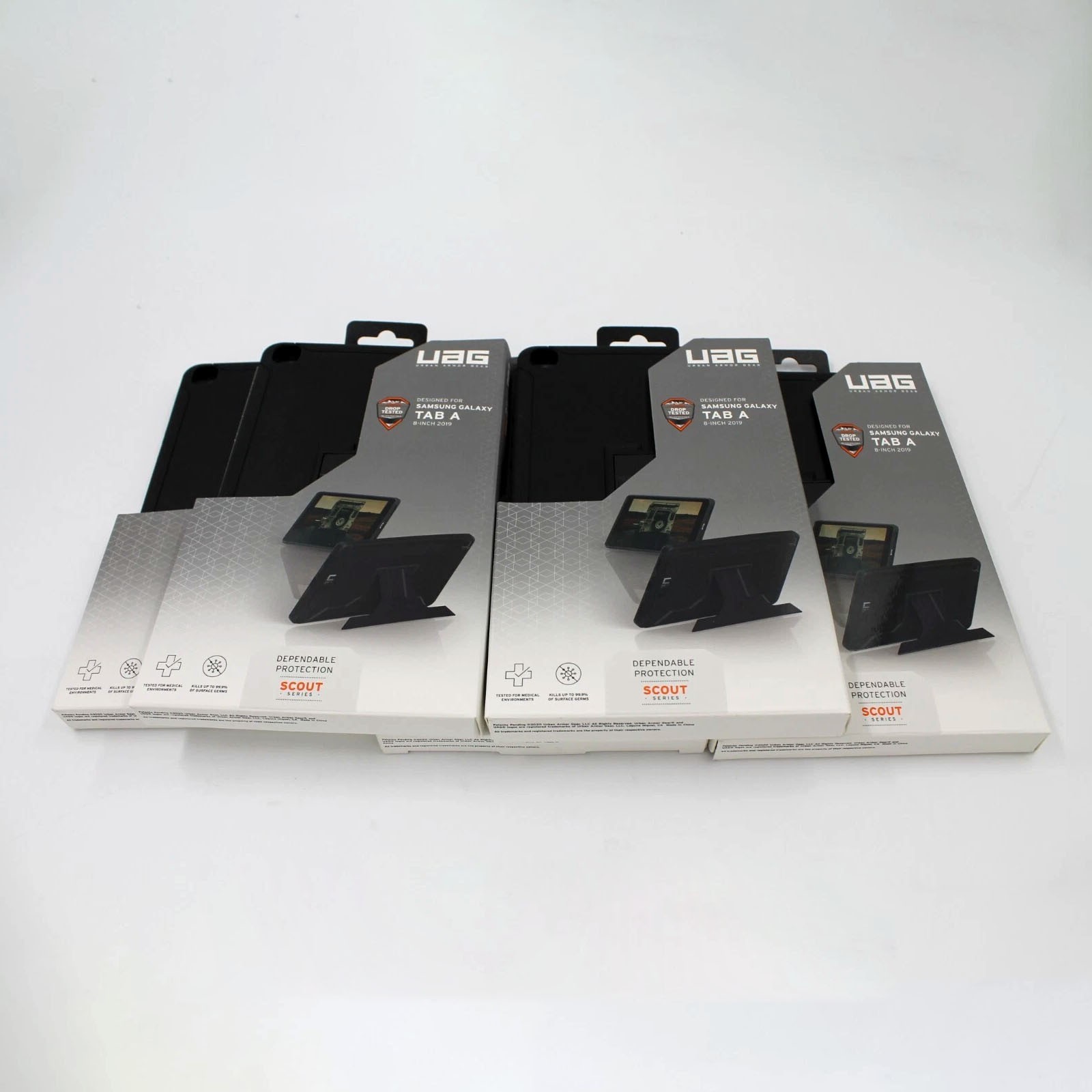LOT OF 5 UAG Samsung Galaxy Tab A 8.0 2018 - BLACK - NEW