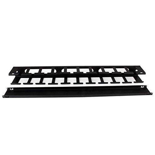 Startech.com 1u Horizontal Finger Duct Rack Cable Management Panel With Cover -
