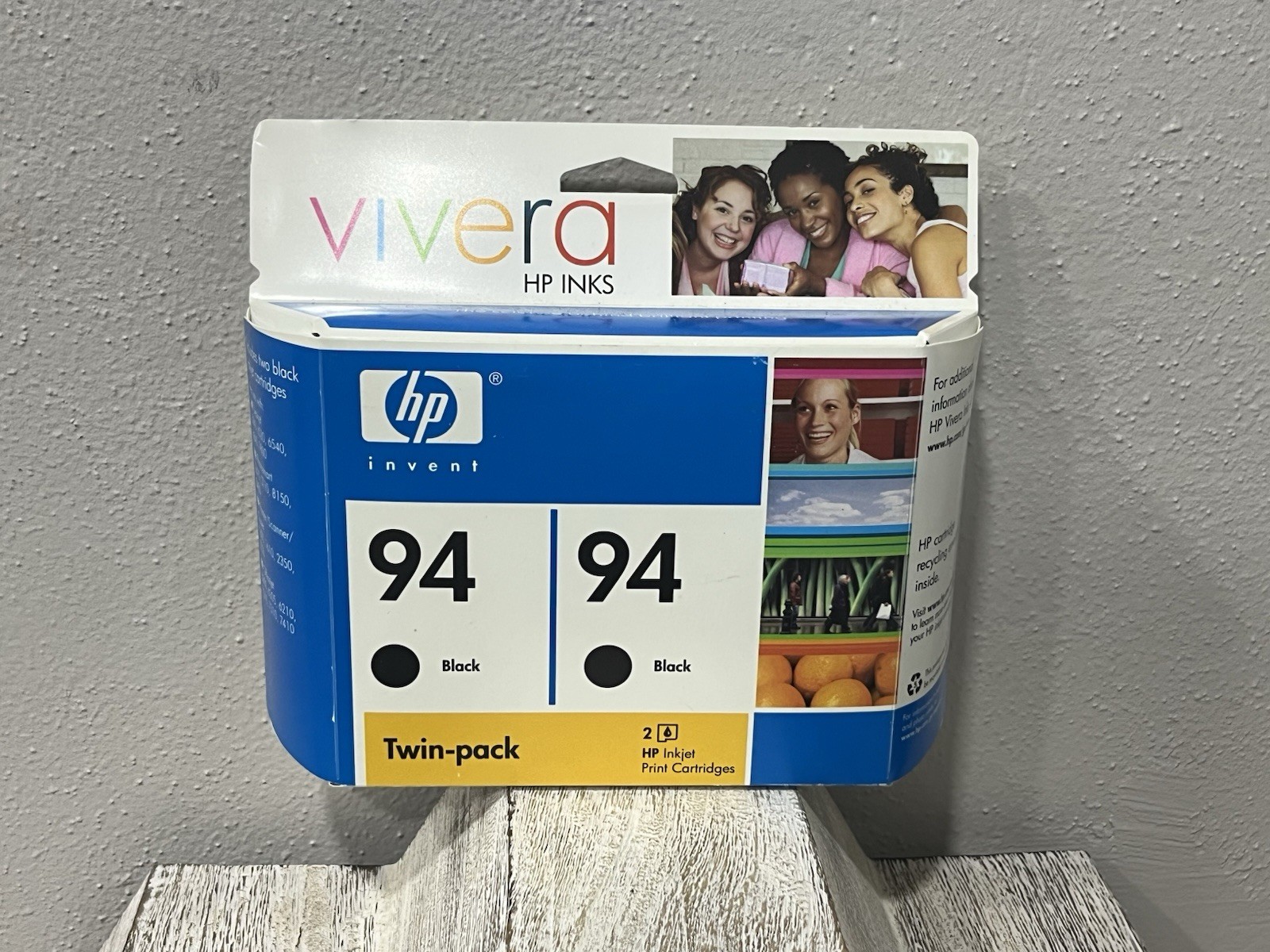 Genuine HP 94 Black Twin Pack OEM Ink Cartridges Factory Sealed New