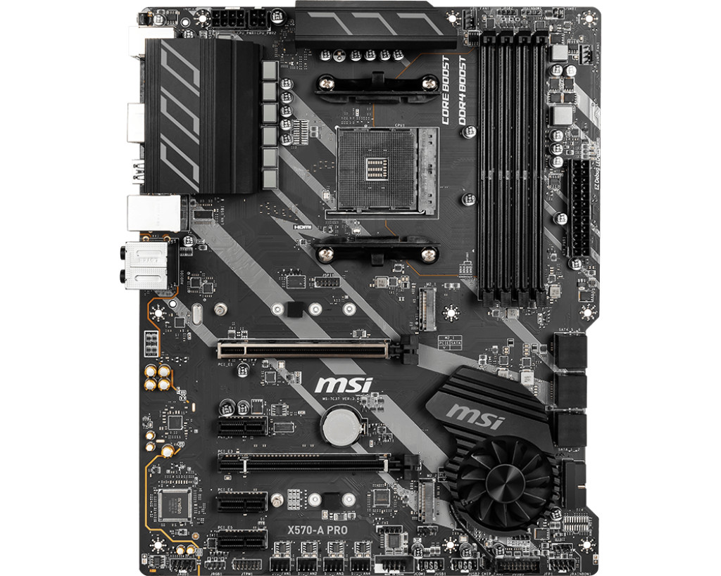 For MSI X570-A PRO motherboard X570 AM4 4*DDR4 128G HDMI ATX Tested ok