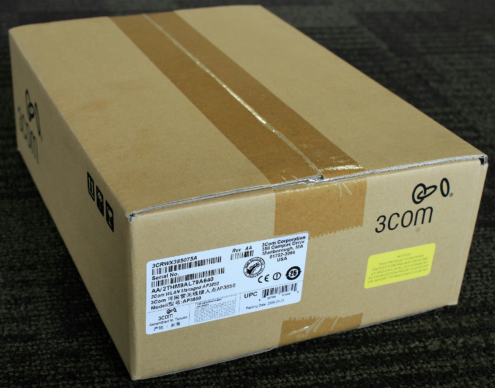 New 3COM 3CRWX385075A AP3850 wLAN Managed Wireless Access Point b/g/a HP JE485A