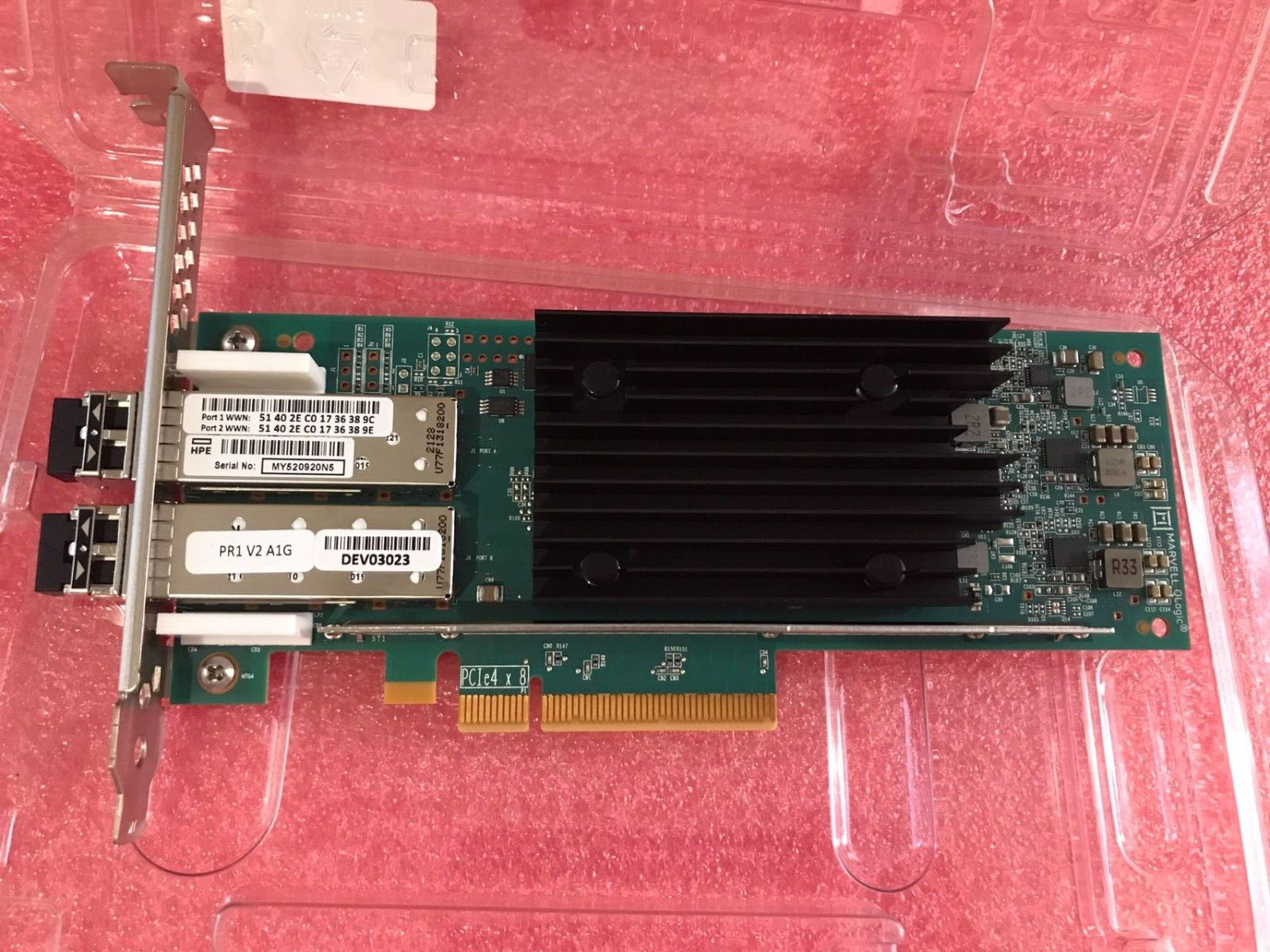 Qlogic HPE QLE2782 2-Port PCIe4 X8 HBA 32Gb Fibre Channel Adapter Card