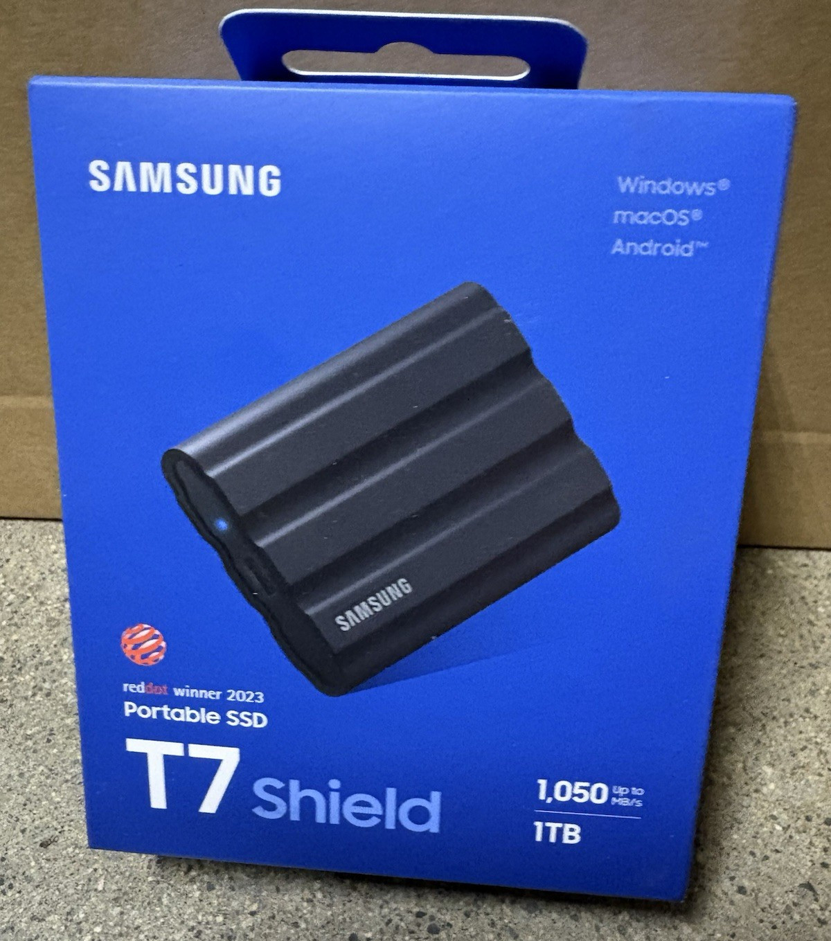 Samsung T7 Shield 1TB External Portable SSD, up to 1050MB/s - Factory Sealed