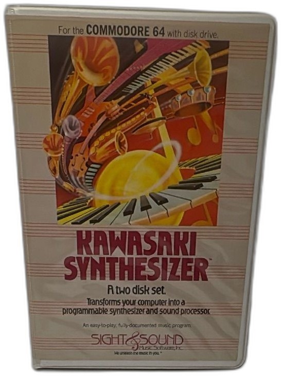 Sight & Sound Music Software Kawasaki Synthesizer Commodore 64 Floppy Disk