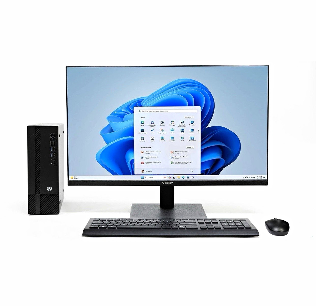 Gateway GWDC5H27Q58-BK Desktop Computer & 27" QHD Monitor Bundle 27" QHD