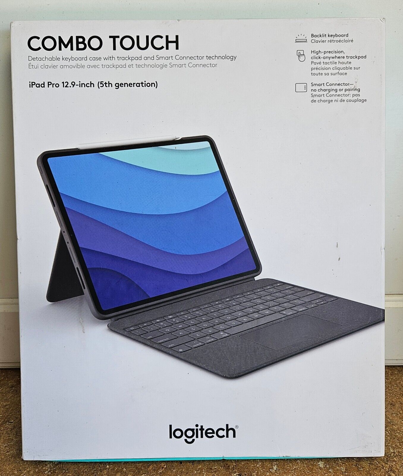 LOGITECH COMBO TOUCH iPAD PRO 12.9 INCH 5TH GENERATION NEW IN BOX 