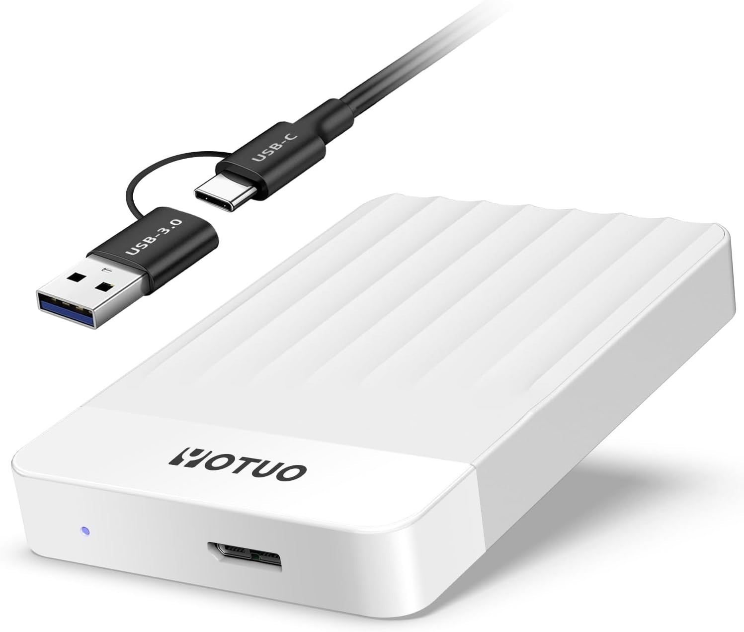Disco Duro Externo 1TB, USB 3.0 y Tipo-C, Almacenamiento Portátil de Expansión