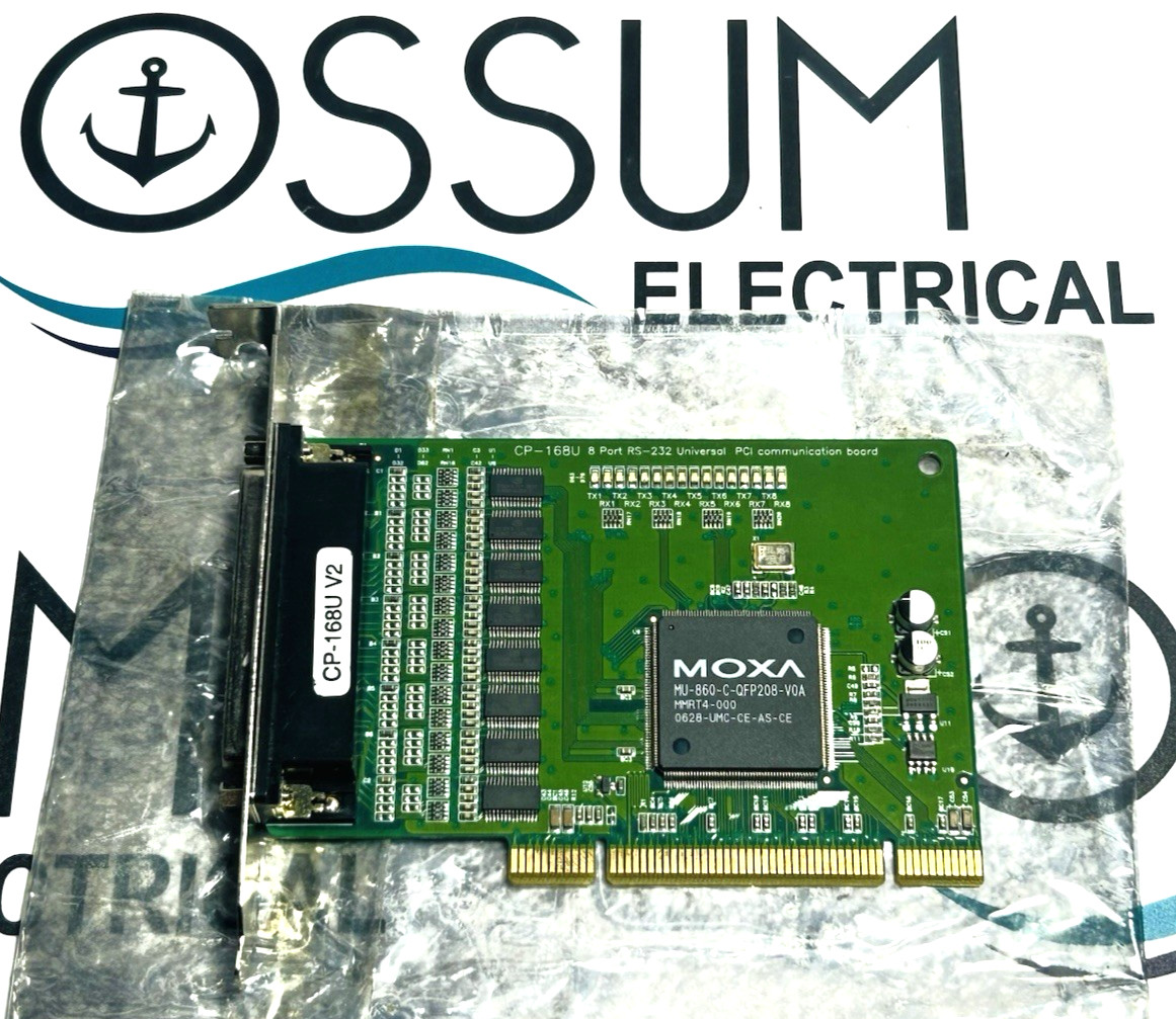 MOXA CP-168U 8-PORT RS-232 UNIVERSAL BOARD PCI FREE FAST SHIPPING
