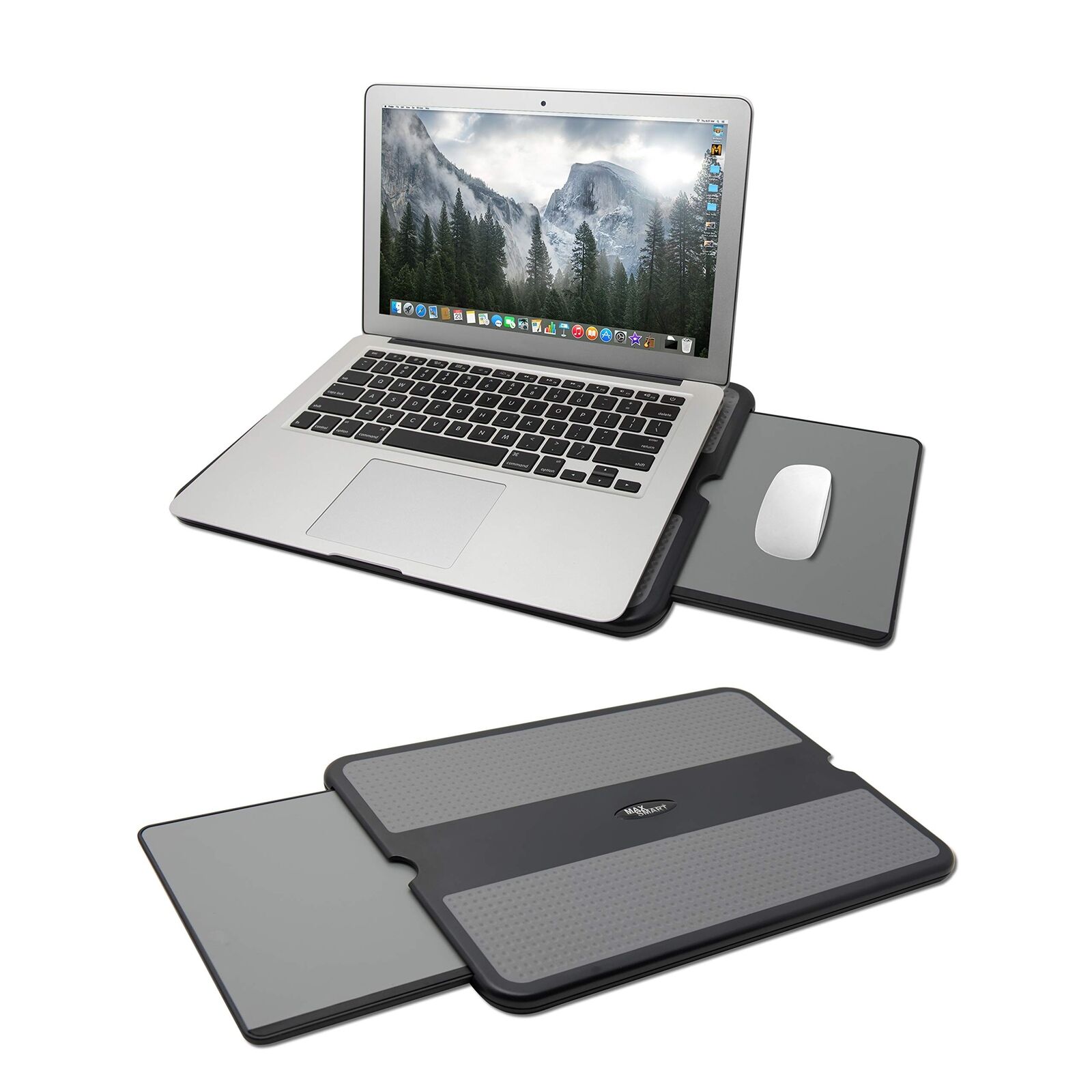 MAX SMART Portable Laptop Lap Pad, Laptop Desk with Retractable Mouse Tray, A...