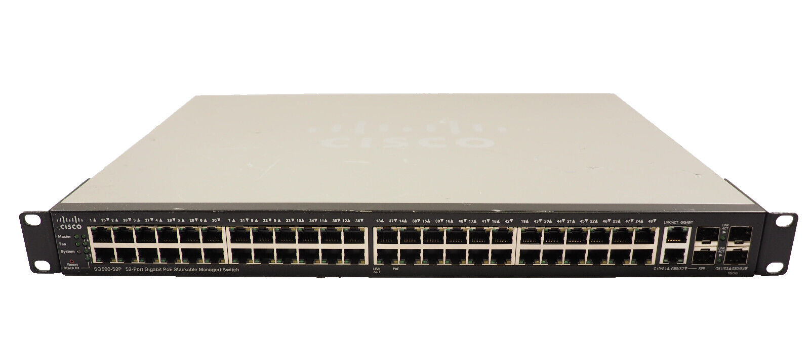 CISCO SG500-52P SG500-52P-K9 V06 52-Port Gigabit PoE Stackable Managed Switch