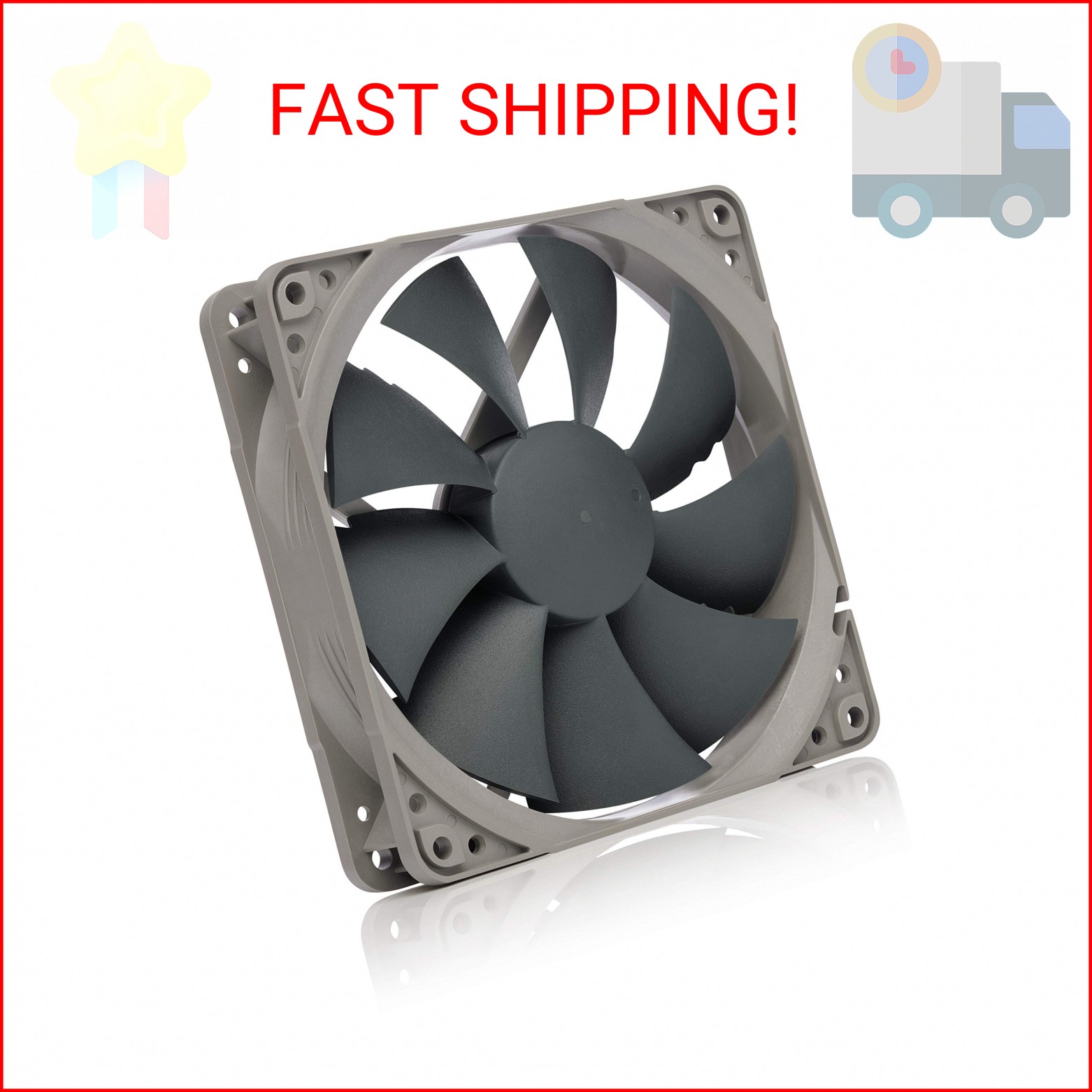 Noctua NF-P12 redux-900, Ultra Quiet Silent Fan, 3-Pin, 900 RPM (120mm, Grey)