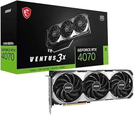 MSI Ventus GeForce RTX 4070 12GB Graphics Card RTX 4070 VENTUS 3X 12G OC