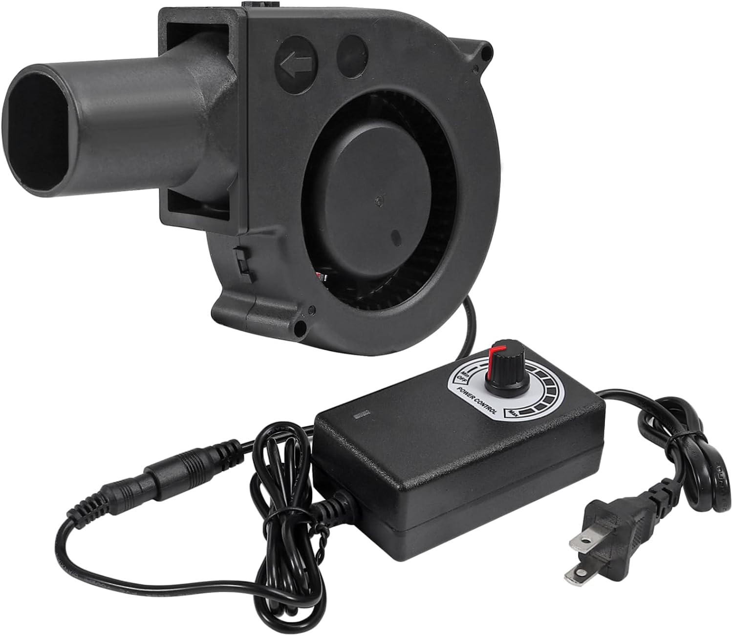 97Mm X 33Mm BBQ Fan 12V Blower with 110V/120V Variable Speed Controller