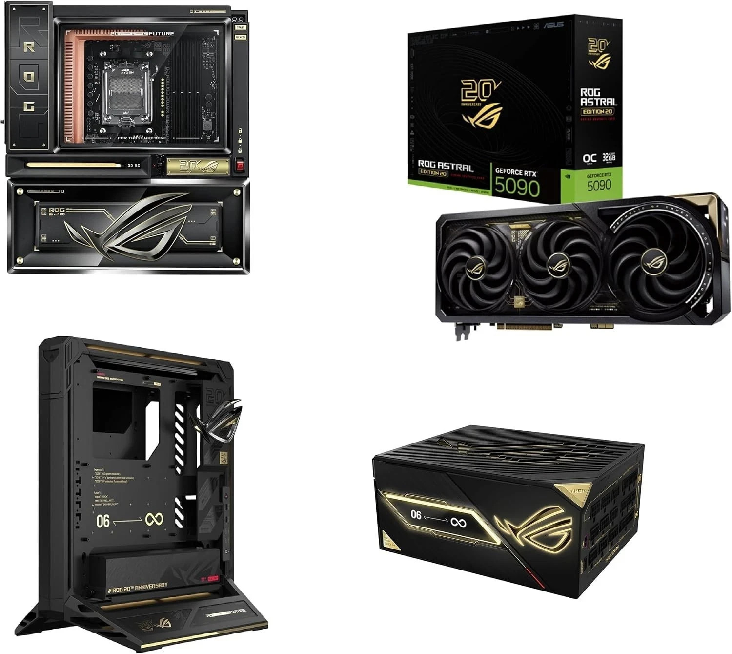 ASUS ROG Edition 20 Bundle RTX 5090 Astral X870E Thor 3000W GR20 New Sealed