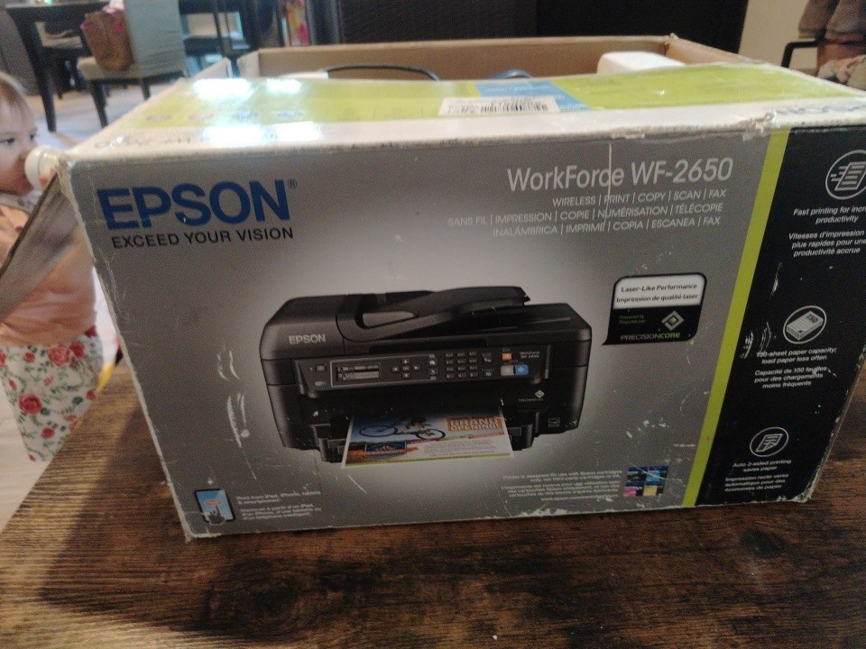 Epson WorkForce WF-2650 All-In-One Inkjet Printer