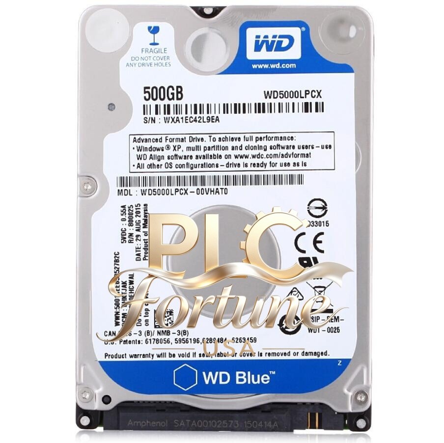NEW Western Digital WD5000LPCX WD5000LPCX-00VHAT0 500GB 5400RPM SATA 2.5" HDD