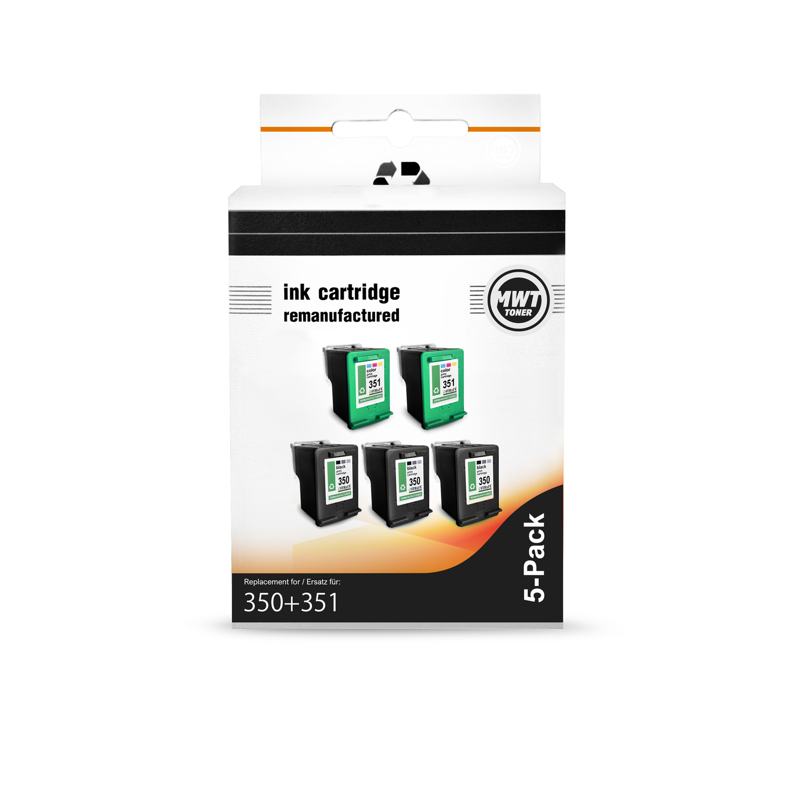 5x MWT Cartridge 3+2 Alternative for HP C-4424 C-4384 C-4470 C-5280