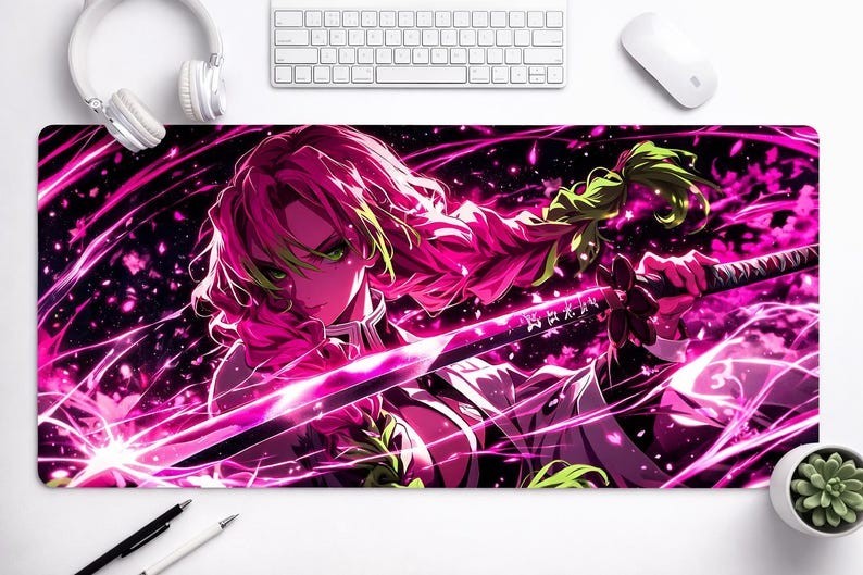 Demon Slayer Desk Mat, Mitsuri Kanroji Mouse Pad