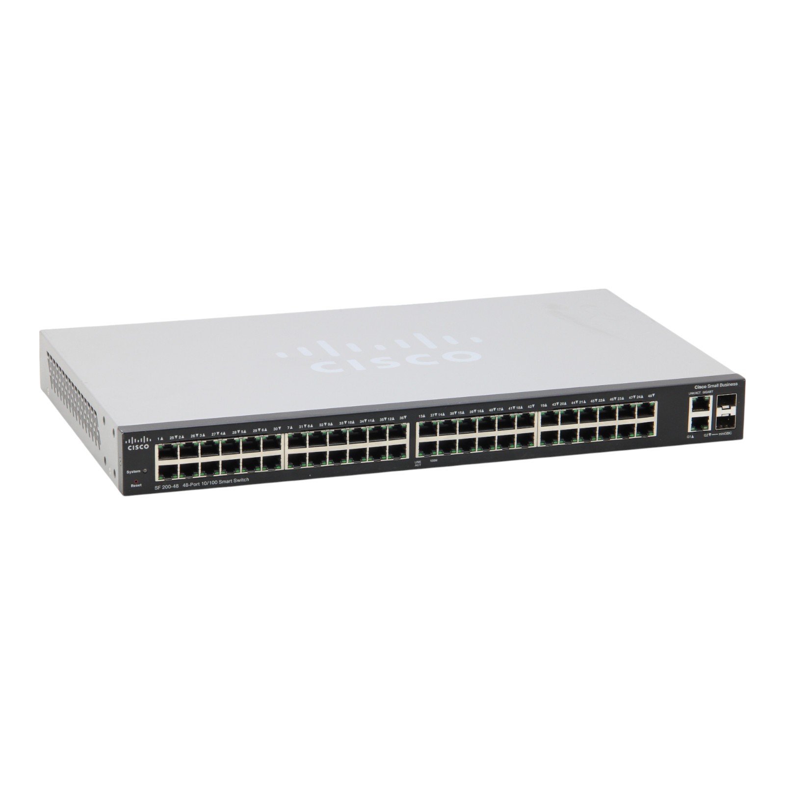 Cisco SF200-48 SLM248GT 48-Port 10/100 RJ-45 2x SFP Fast Ethernet Switch
