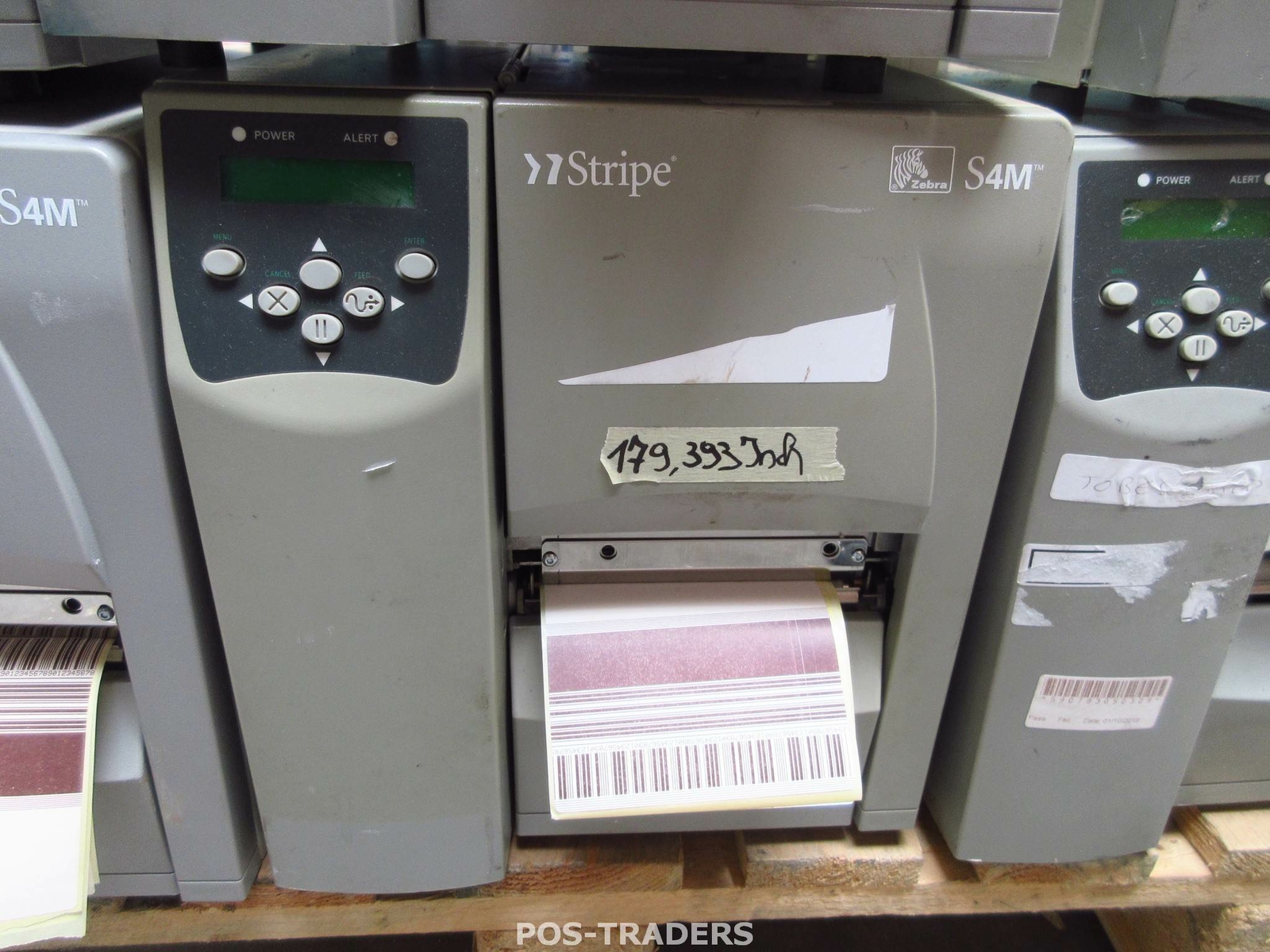 ZEBRA S4M S4M00-200E-0100T USB 104mm Thermal Label Printer 179,393 INCH / LINES