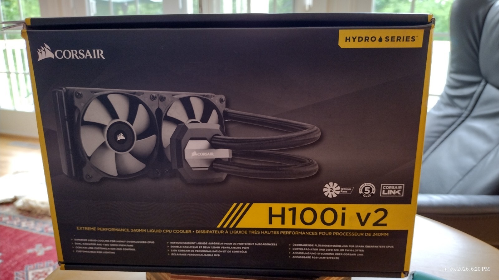 Corsair Hydro Series H100i v2 Liquid CPU Cooler