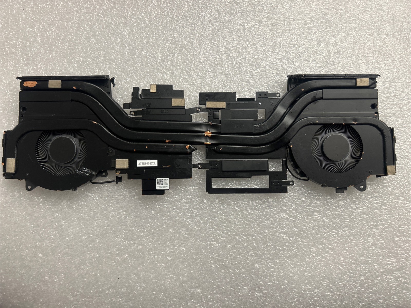DENTED OEM DELL Alienware m17 R5 AMD HEATSINK fan 0GYXJ1  0MV8N3 MV8N3 AZ 8