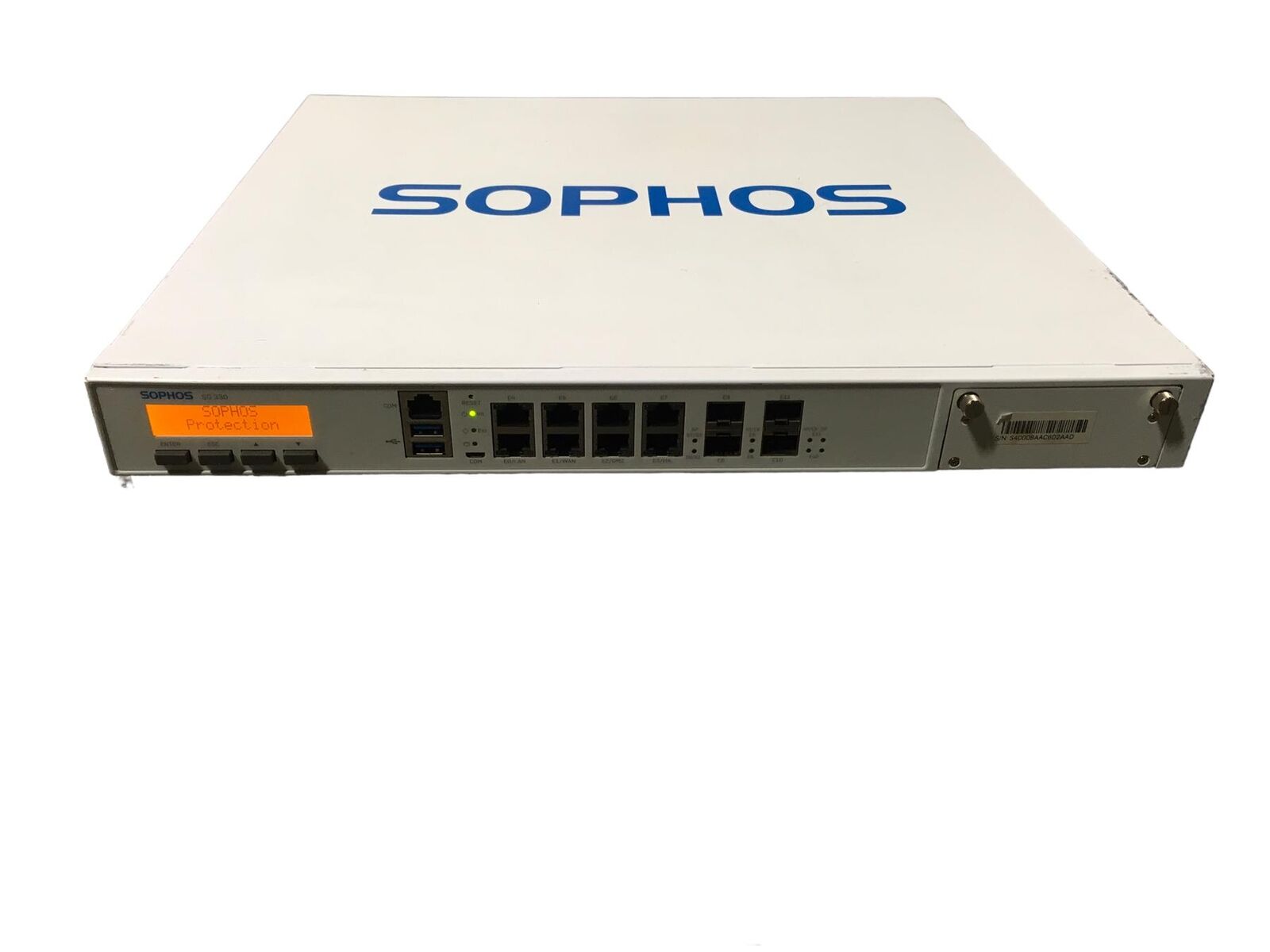 SOPHOS SG 330 rev.2  2x 10GBe Gigabit Rackmount OPNsense Firewall, White