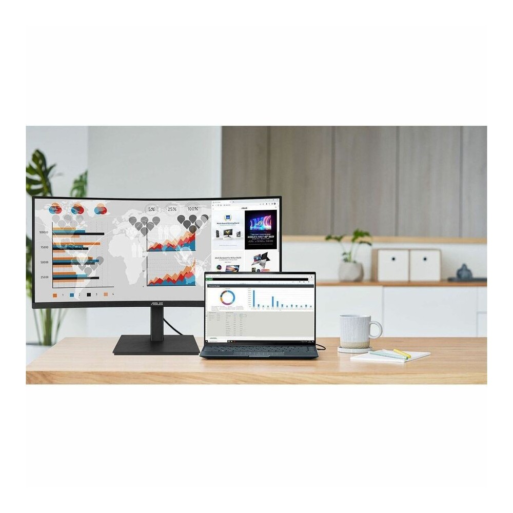 Asus 34" Class UW-QHD Curved Screen LED Monitor - 21:9 - Black