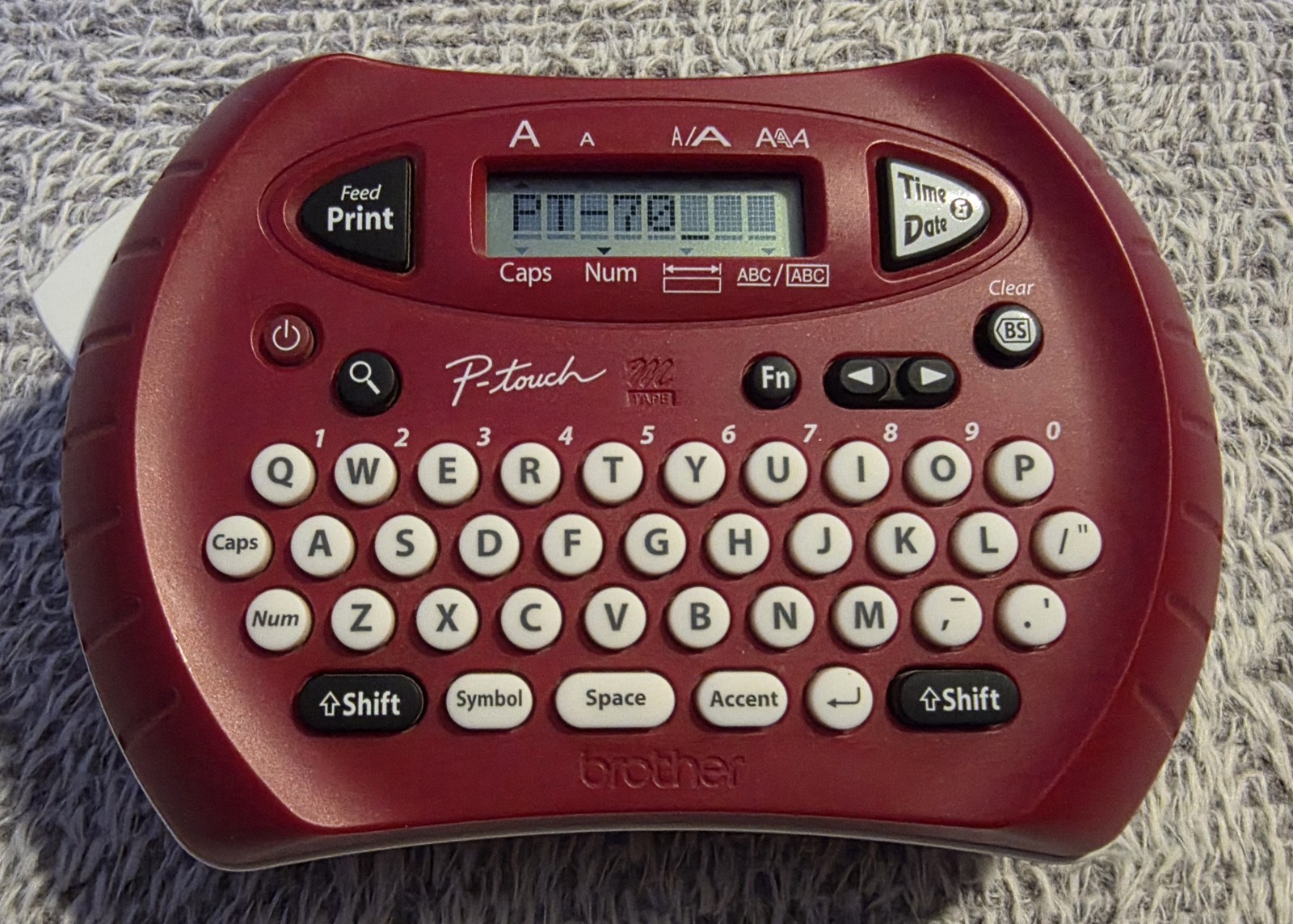Brother PT-70SR Personal Handheld Labeler with special time & date function