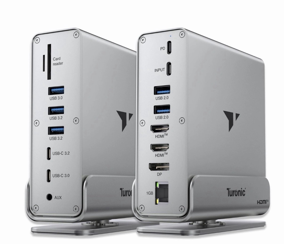 Turonic BYL-2519 Docking Station 15-in-1, Dual HDMI 4K, DP, 100W PD, Ethernet