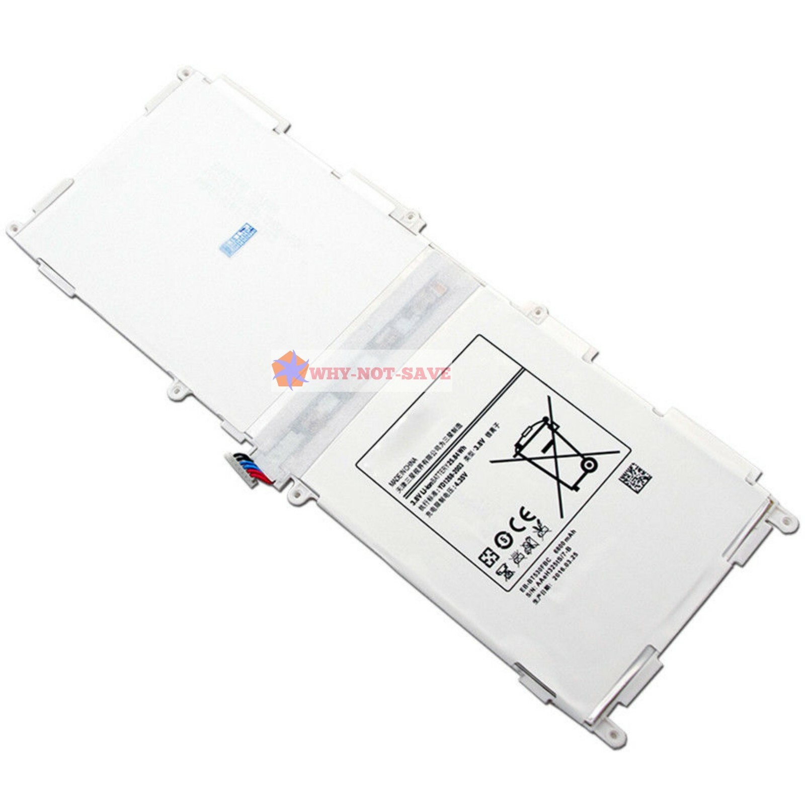 Replacement Internal 6800mAh EB-BT530FBC Battery for Samsung Galaxy TAB 4 10.1