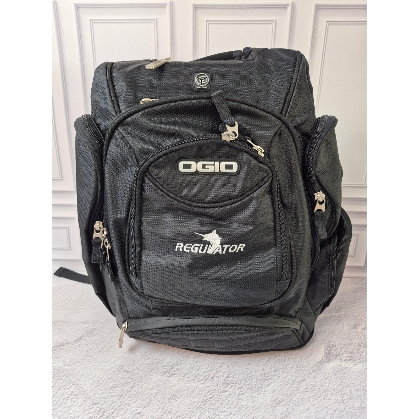 OGIO Tech Specs Metro Street Backpack Black Bag Embroidered Regulator Marine