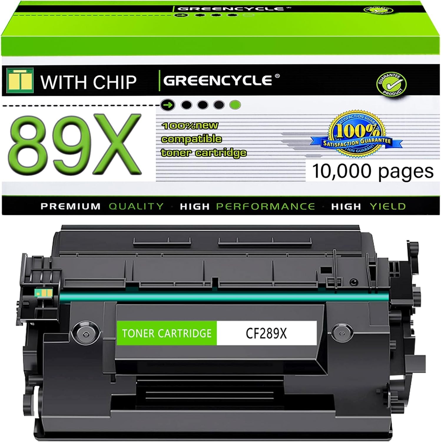 GREENCYCLE CF289X Toner Cartridge For HP M507N M507DN M507X CF289A 89X New Chip
