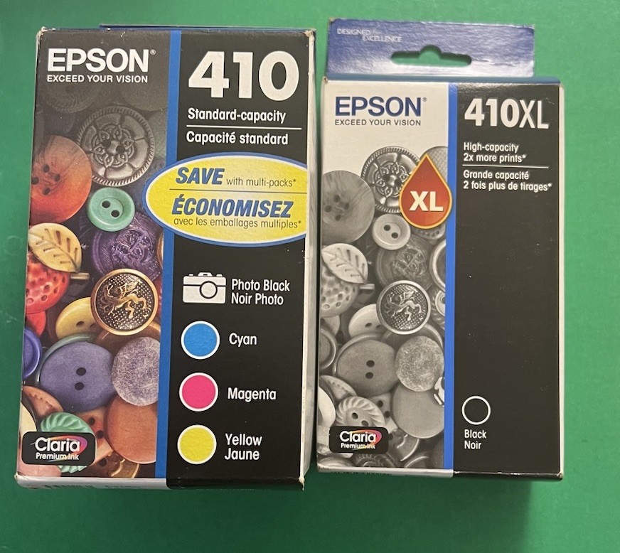 Genuine Epson 410 Ink Cartridge Combo B/C/M/Y-For X830 Printer-Photo-OEM-5PK